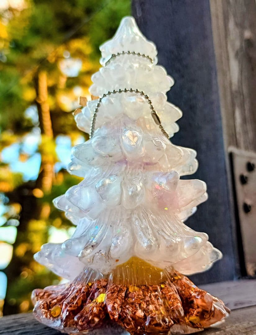 WHITE⭐️Xmasツリー⭐️オルゴナイト❤きらっとさま♥専用