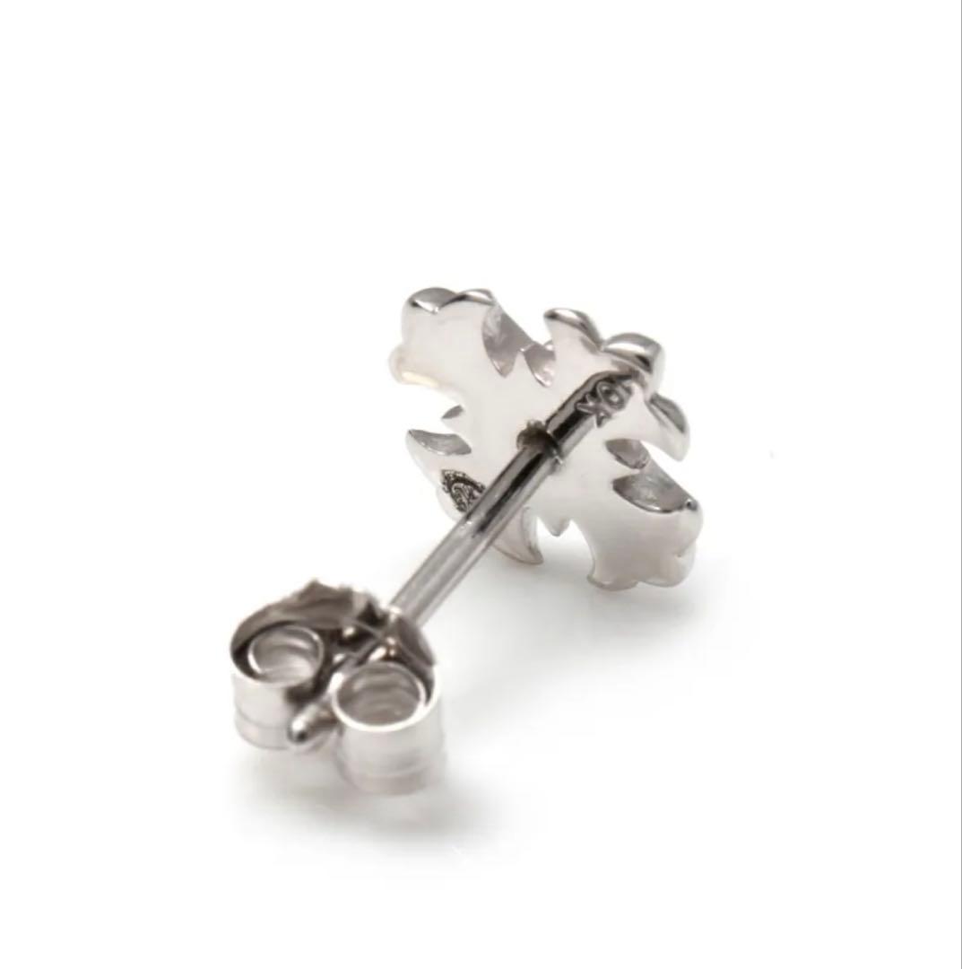 【新品同様】アバランチ ピアス ダイヤモンド 10K ホワイトゴールド 0.7g