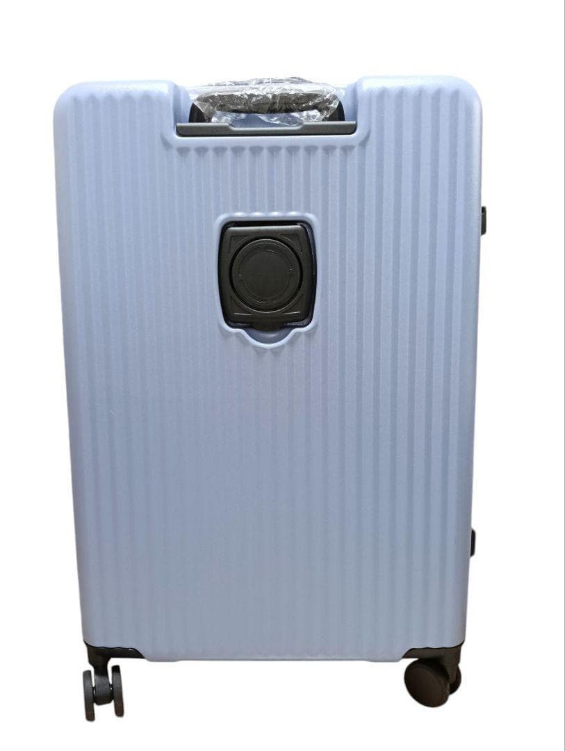 新品未使用品✨dスーツケース カップホルダー付き TSAロック ブルー Lサイズ