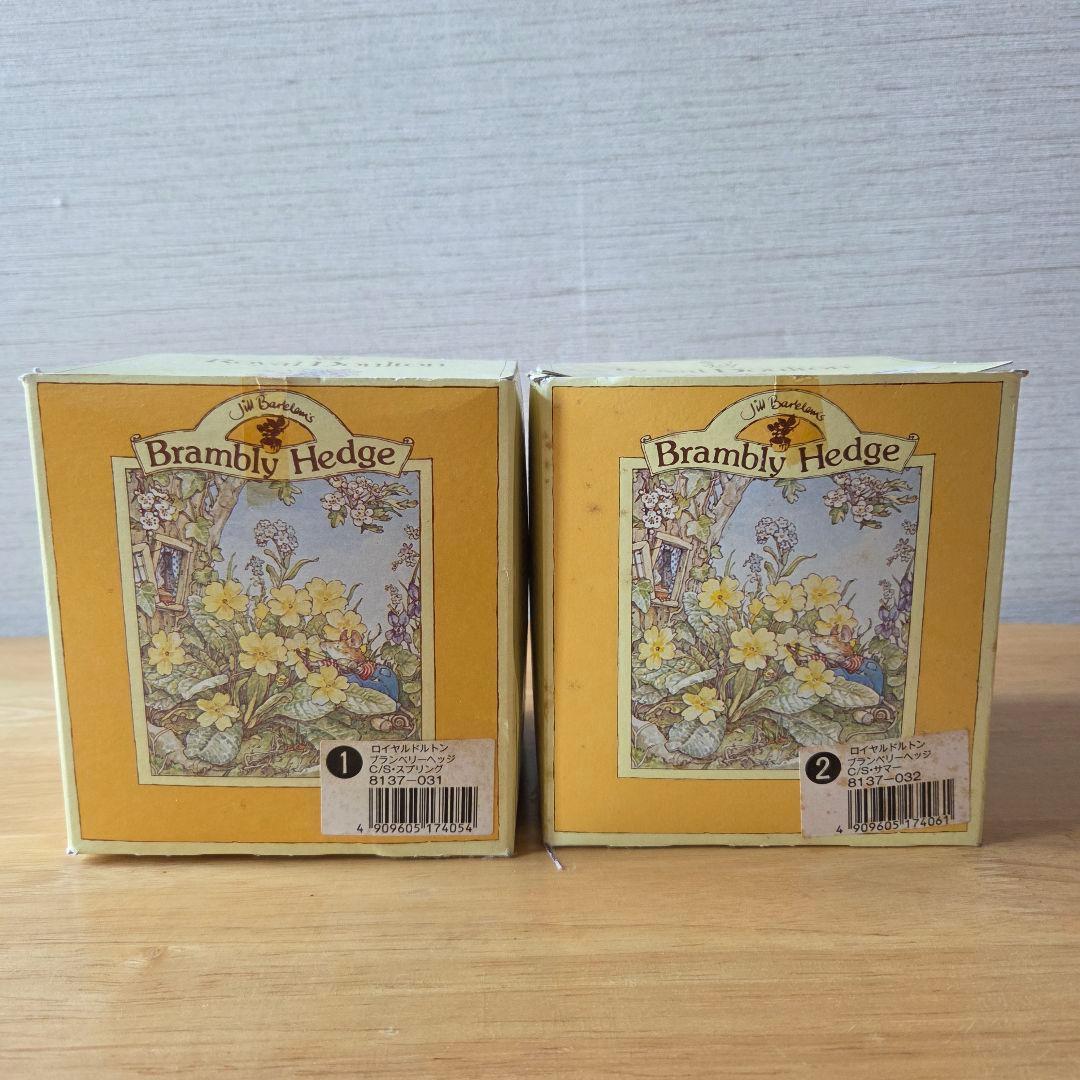 ロイヤルドルトン　ブランベリーヘッジ　春　夏　2客セット　未使用