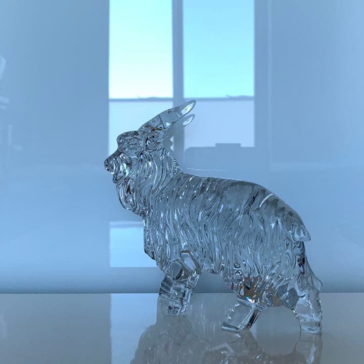 ✯極レア 傑作 高級 Baccarat 山羊 ヤギ 羊 未 干支 ガラス 置物✯