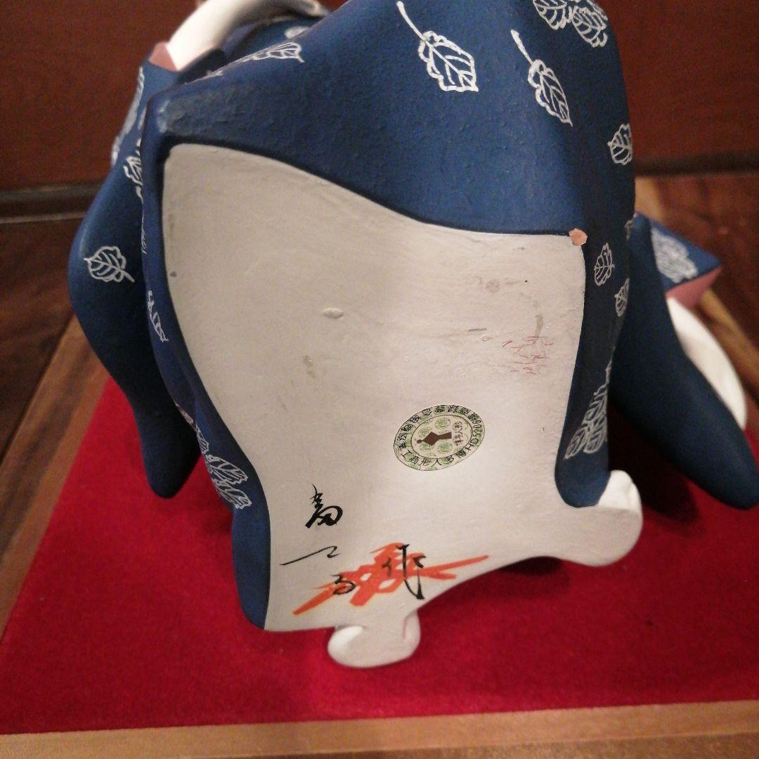 博多人形　 藍染の女 冨己子作