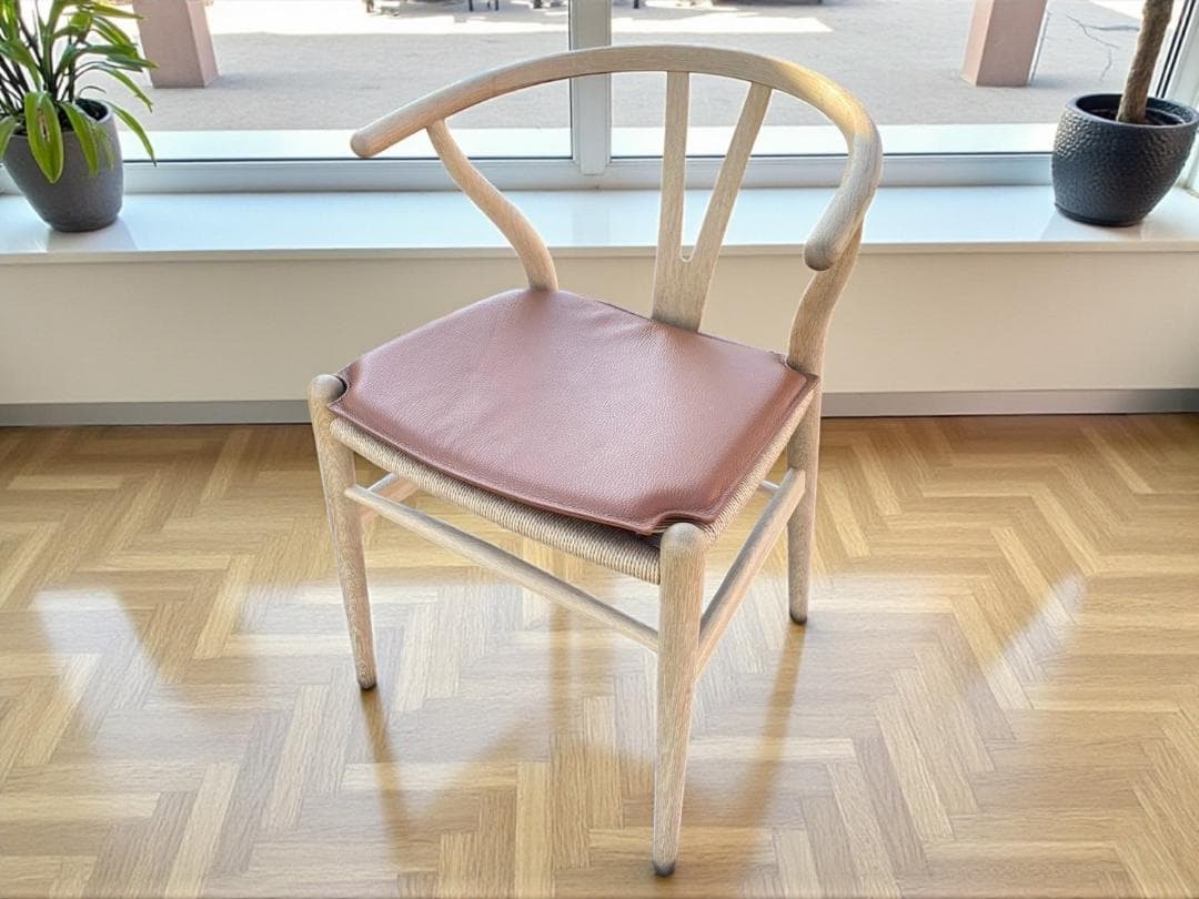 ◯②【ほぼ未使用】カールハンセン＆サン CH24 Yチェア ビーチ クッション付