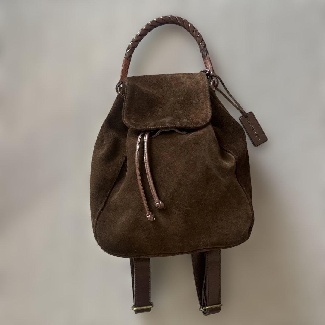 Ralph Lauren スエード リュック茶色　バックパック