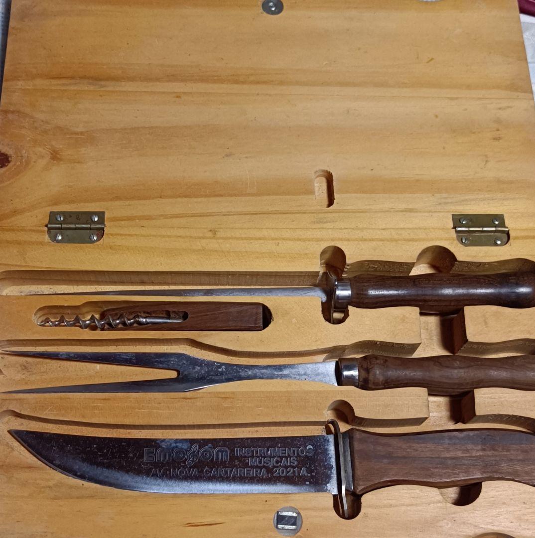 カービングナイフ？ セット 木製ケース付き