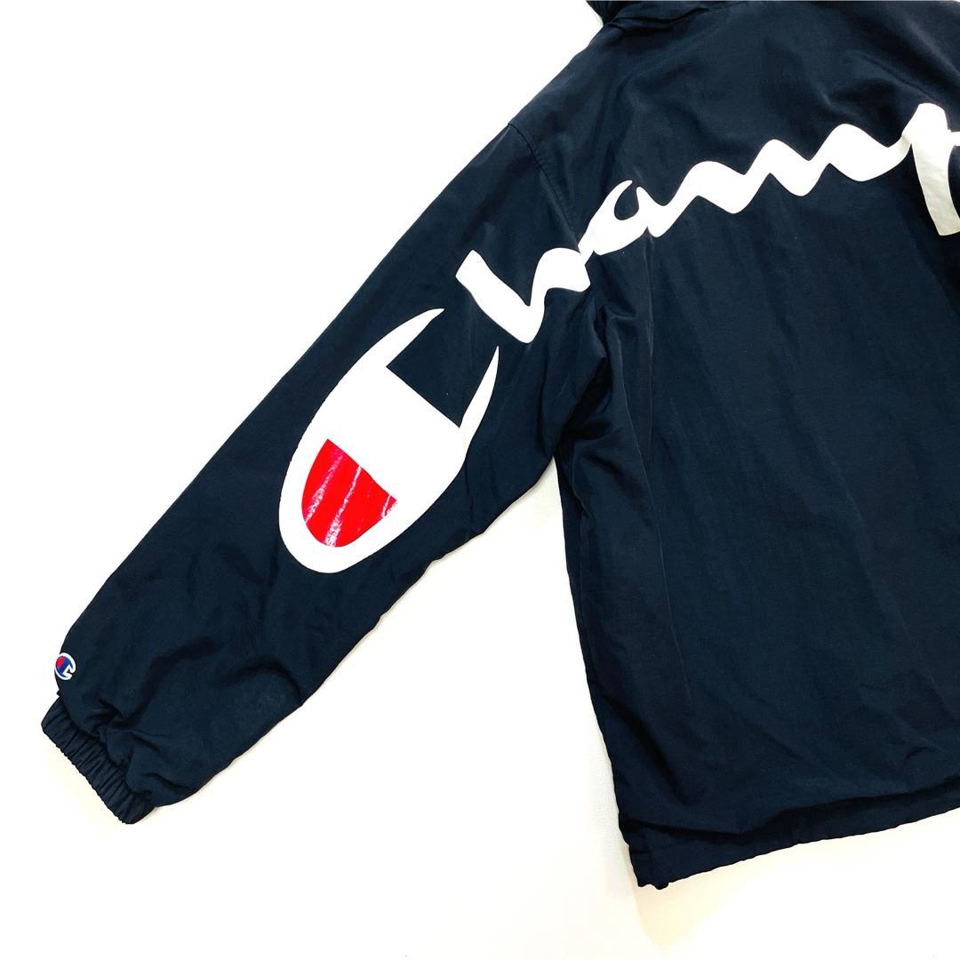 6543 シュプリーム チャンピオン　ジップアップナイロンジャケット　ロゴ