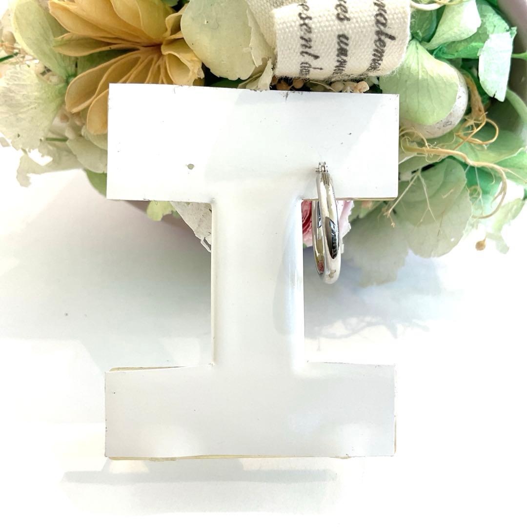 pt900(プラチナ)パイプフープ2 × 15片方ピアス新品