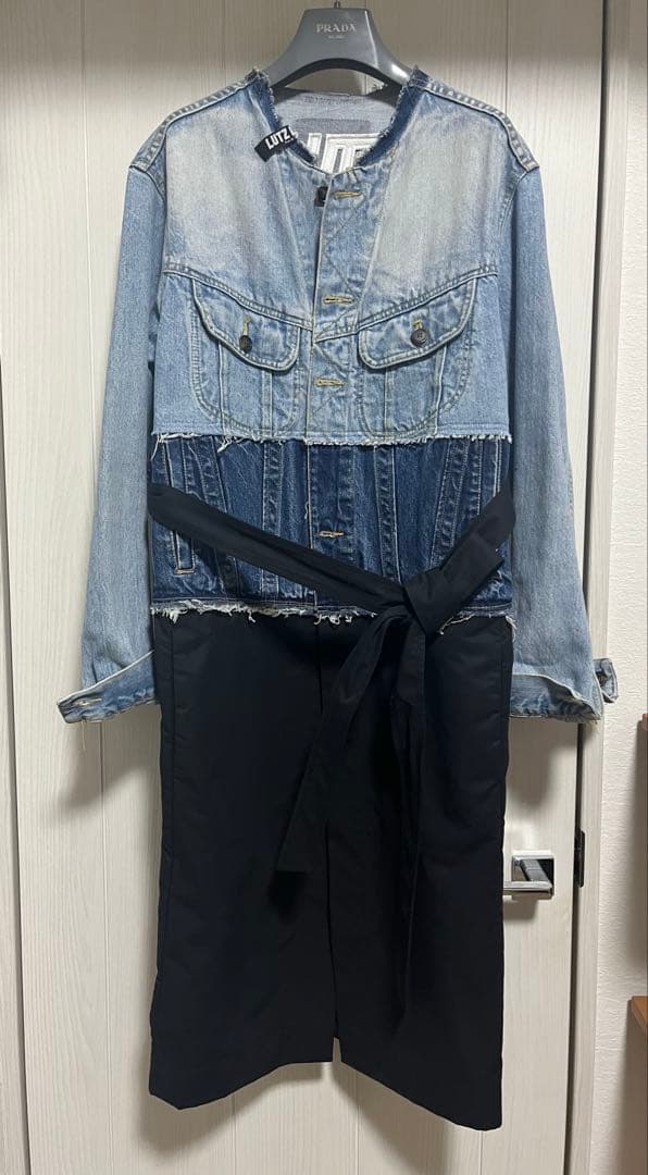 週末限定値下げ、lutz huelleリメイクデニムコート