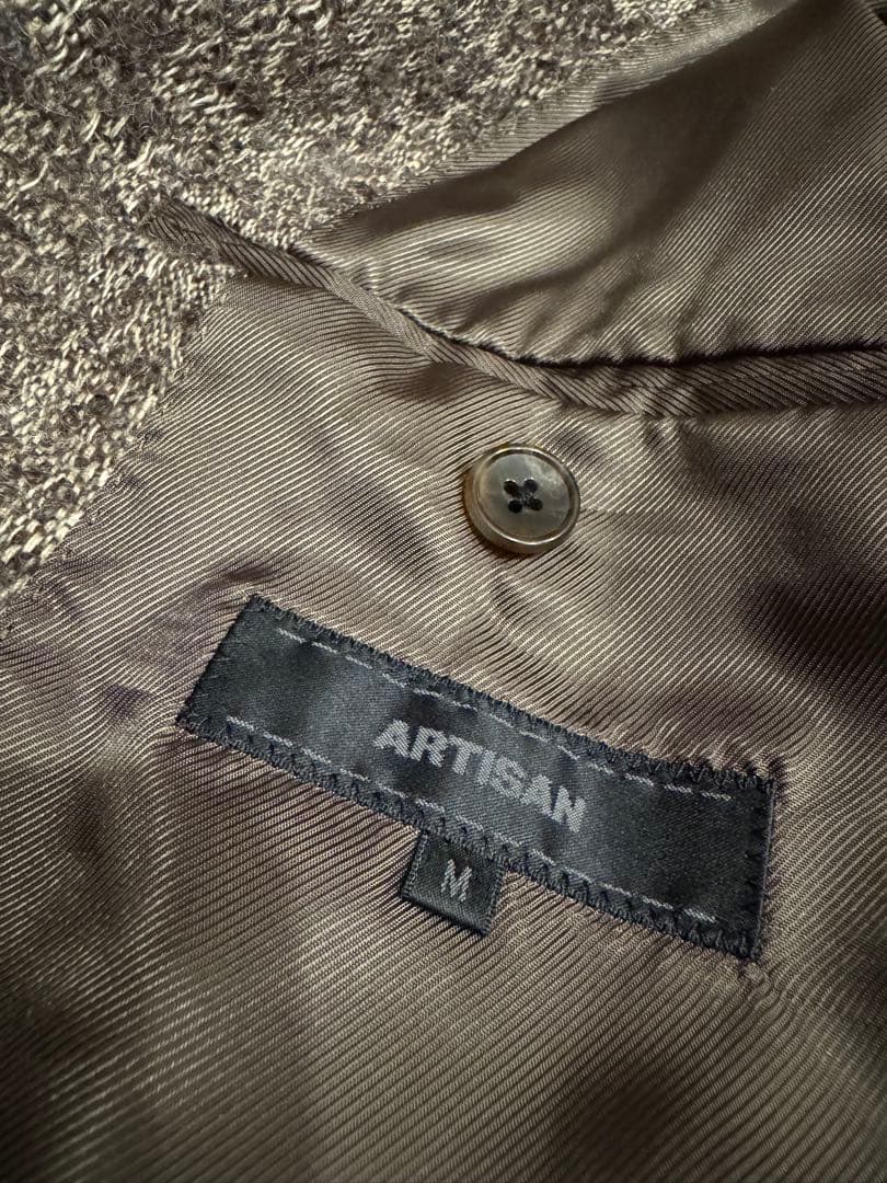 Y*e様 【美品】アルチザン アルパカ、モヘア混合 ブラウン系チェスターコート