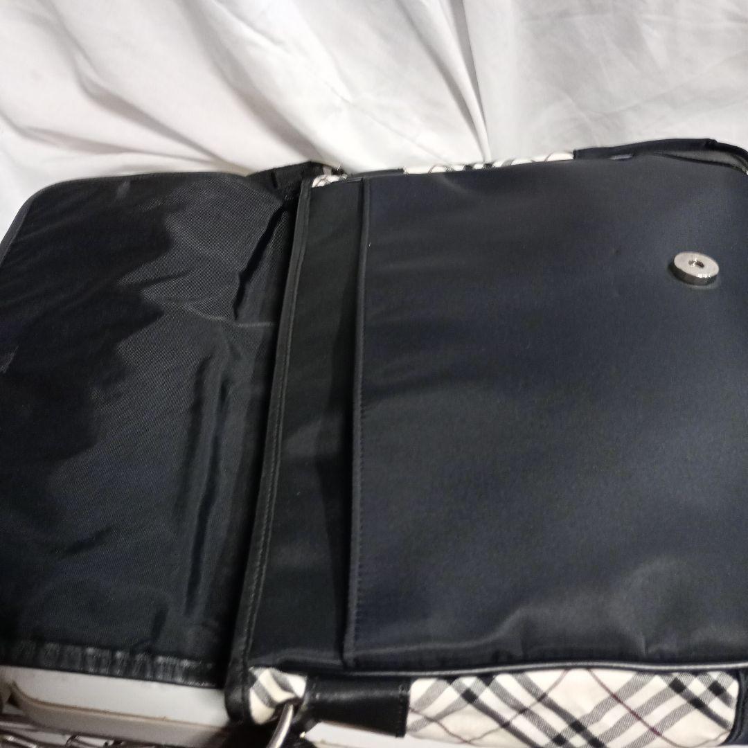 バーバリーブラックレーベル メッセンジャーバッグ ノバチェック 刻印 斜め掛け