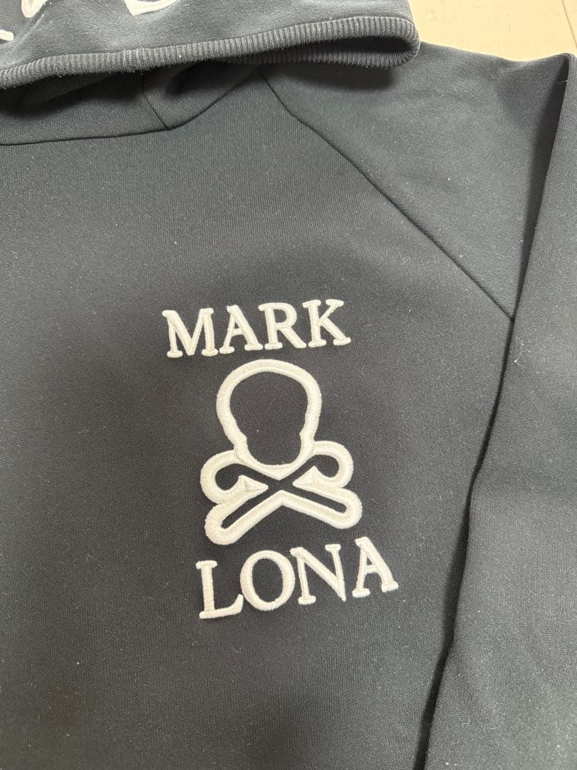 MARK&LONA★50サイズ★ニットパーカー★ブラック