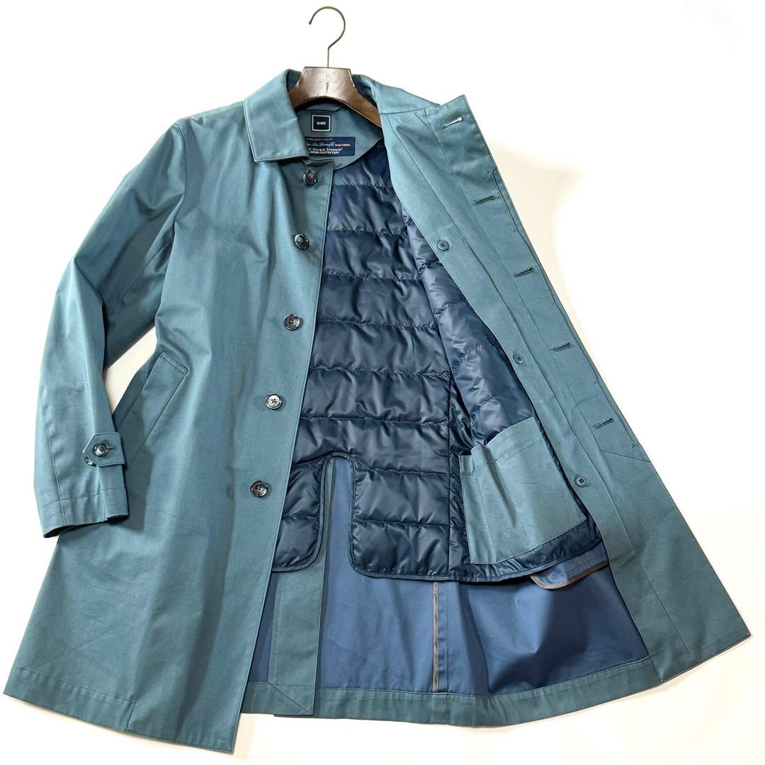 SHIPS ロロピアーナ 着脱可能 ダウンライナー付き コート 比翼 ミドル M