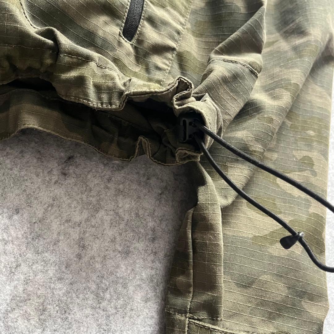 迷彩柄 リップストップ ドローコード フーディー ジャケット テック系 Y2K