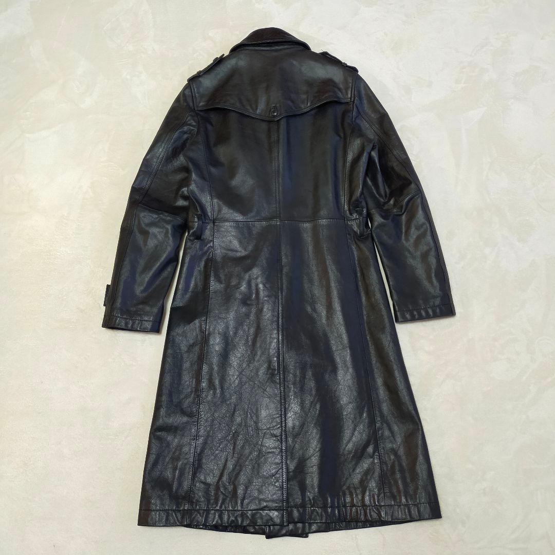 TORNADO MART　リアルファー　バッファローレザー　ロングコート　L