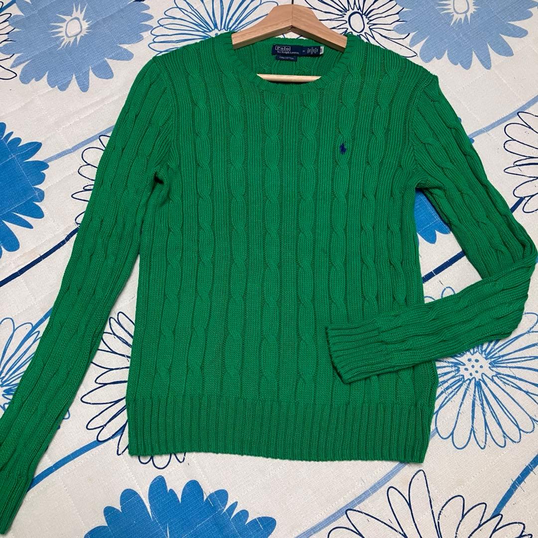 【希少】近年モデル　ラルフローレン　ケーブル　ニット　ピマコットン　セーター