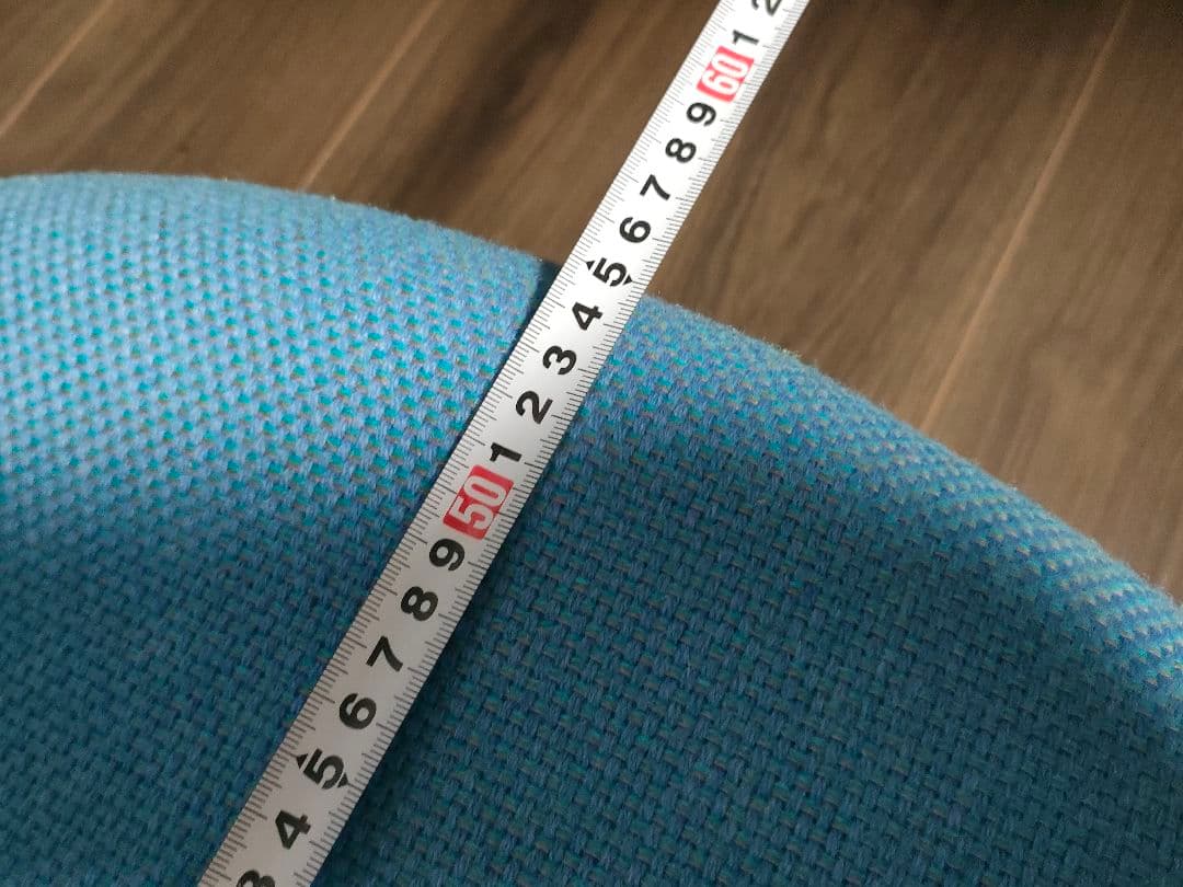 ★値下げ交渉歓迎　天童木工　低座椅子　水色　椅子　チェア　低座イス　Tendo