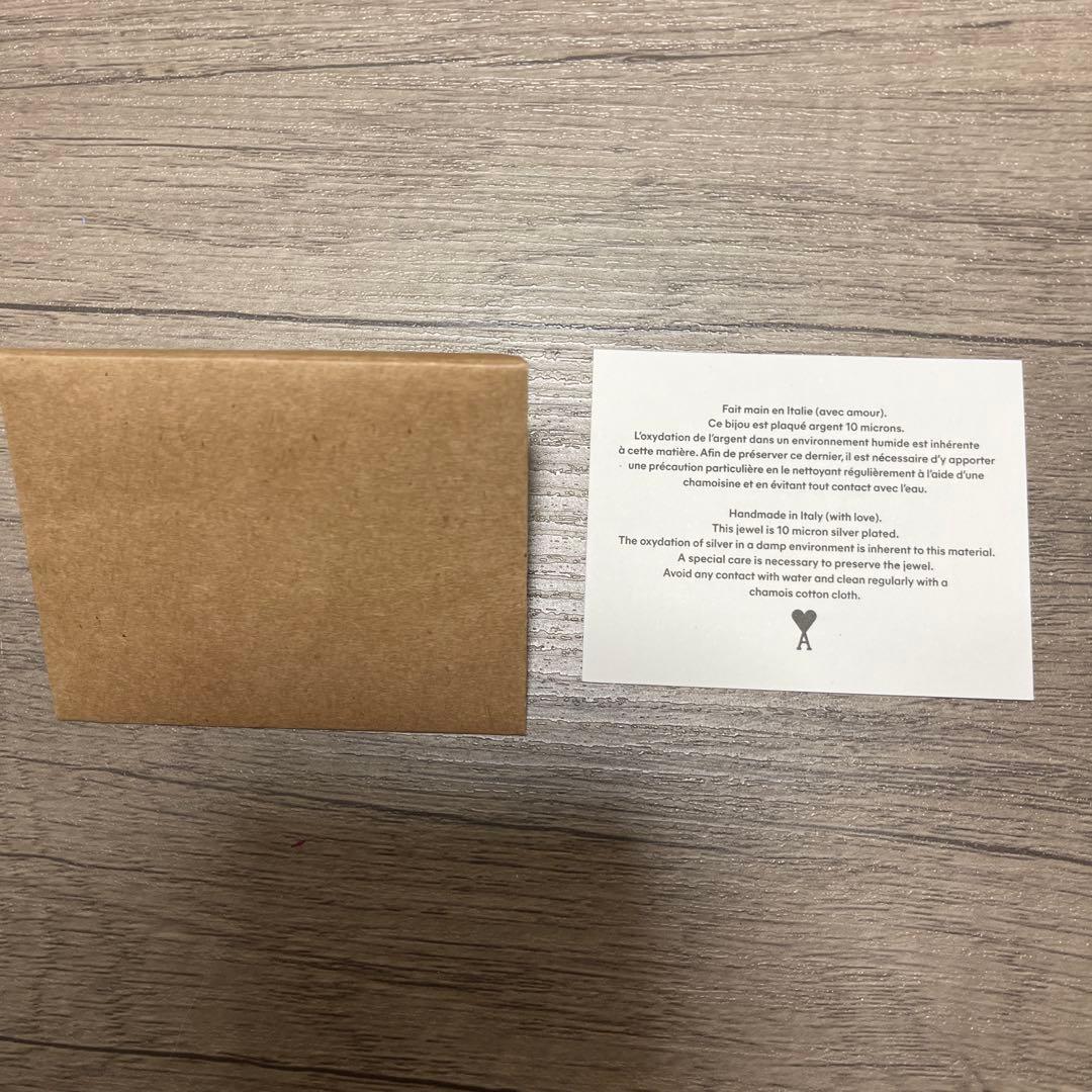 ami ハート型 シルバーピアス