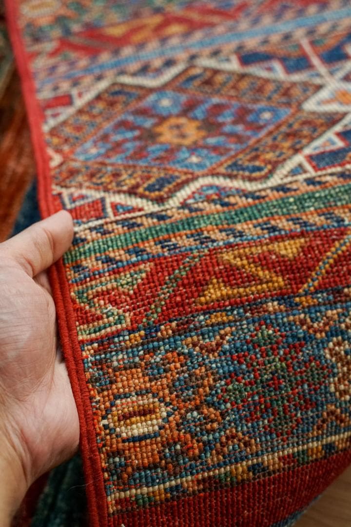 アフガニスタン ガズニーウール 手織り絨毯 ペルシャ