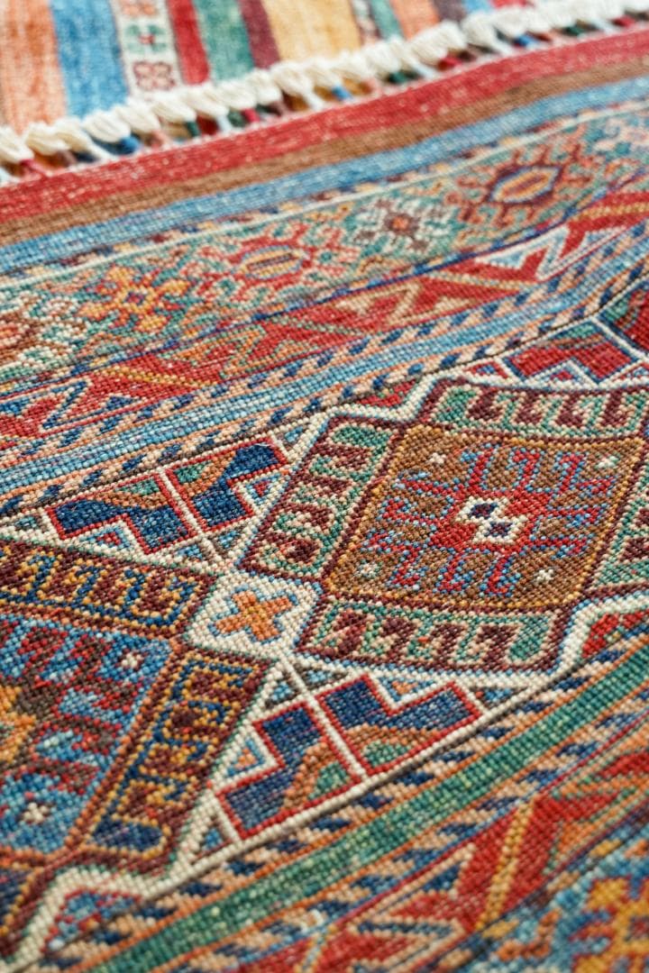 アフガニスタン ガズニーウール 手織り絨毯 ペルシャ