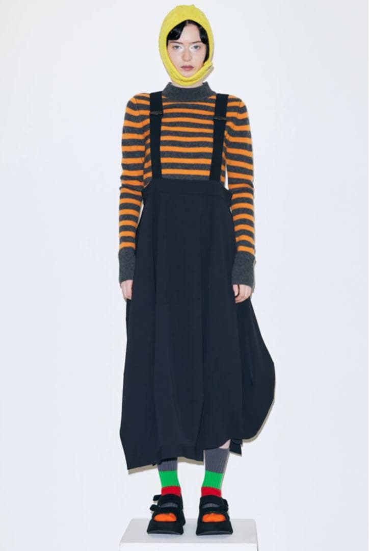 nagonstansツイル サスペンダースカート