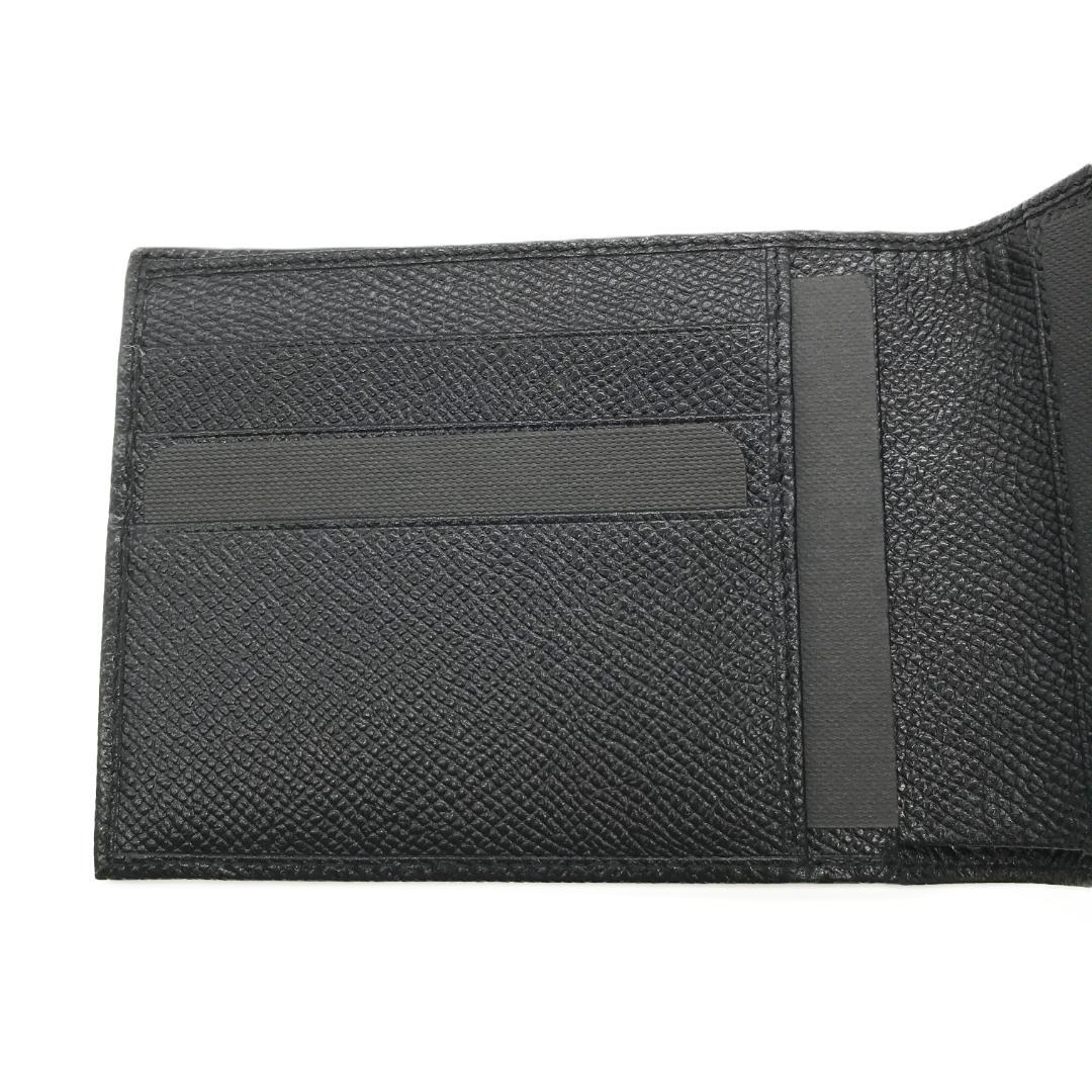 【新品未使用】BVLGARI ブルガリ 二つ折り 財布 レザー 札入れ