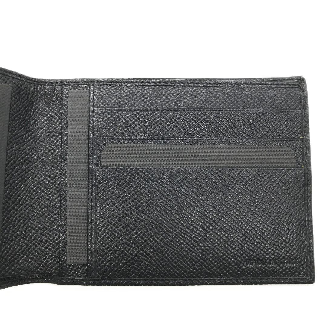 【新品未使用】BVLGARI ブルガリ 二つ折り 財布 レザー 札入れ