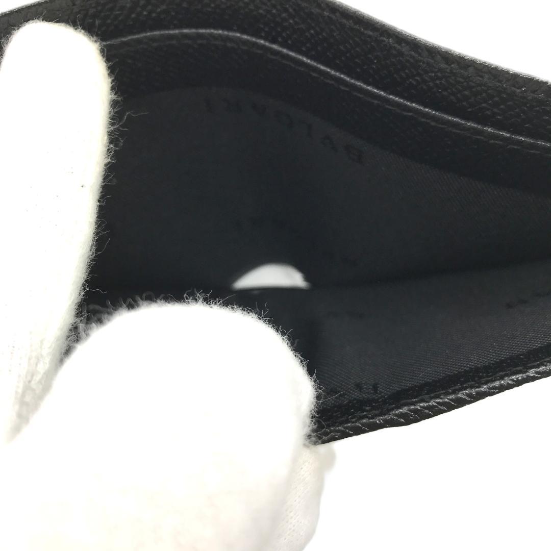 【新品未使用】BVLGARI ブルガリ 二つ折り 財布 レザー 札入れ