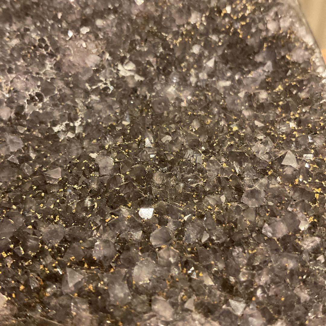 ウルグアイ産 グレー アメジスト 天然石 原石 水晶 クラスター