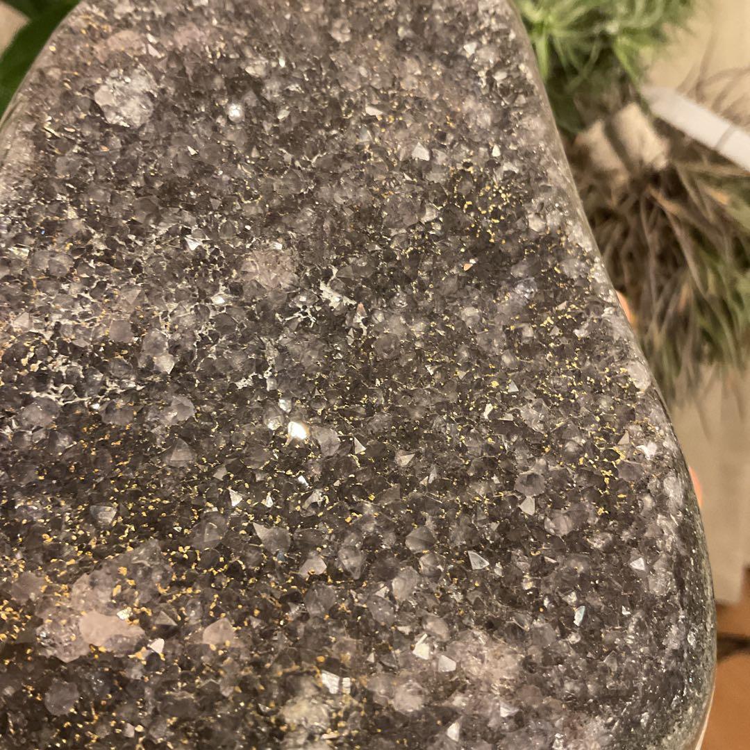 ウルグアイ産 グレー アメジスト 天然石 原石 水晶 クラスター