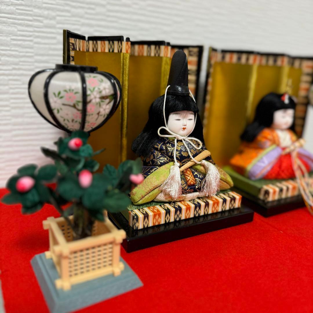 【送料無料】木目込人形 ひな人形 親王飾 嵯峨