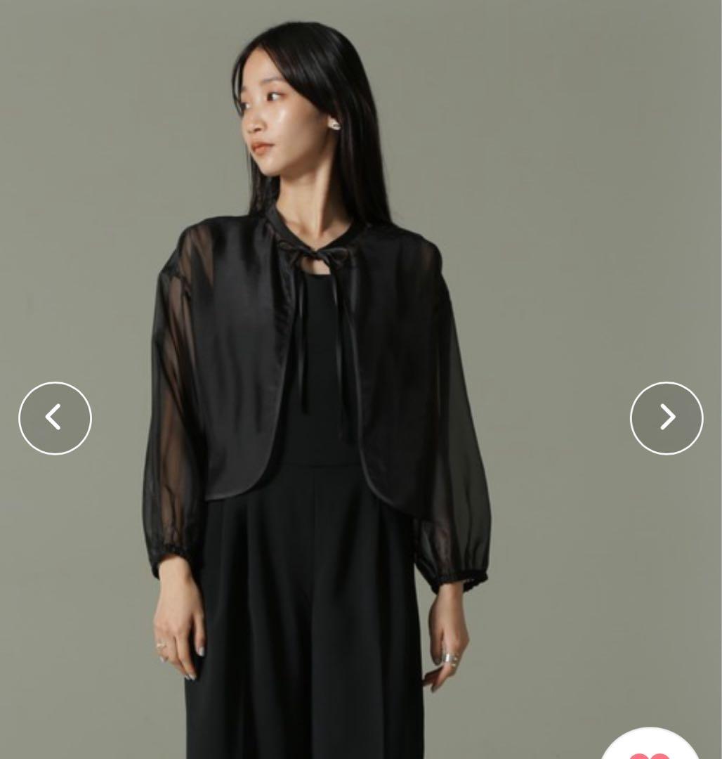 NANO universe オーガンジーボレロ＆オールインワンセットパンツ