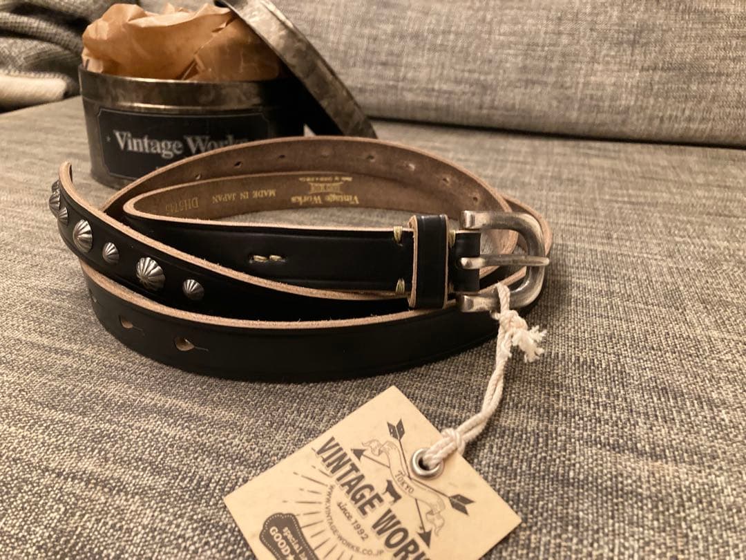 VINTAGE WORKS レザーベルト DH5745 ブラック