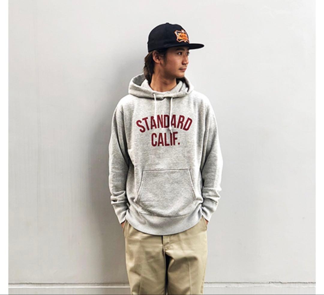 STANDARD CALIF. フード付きパーカー グレーM