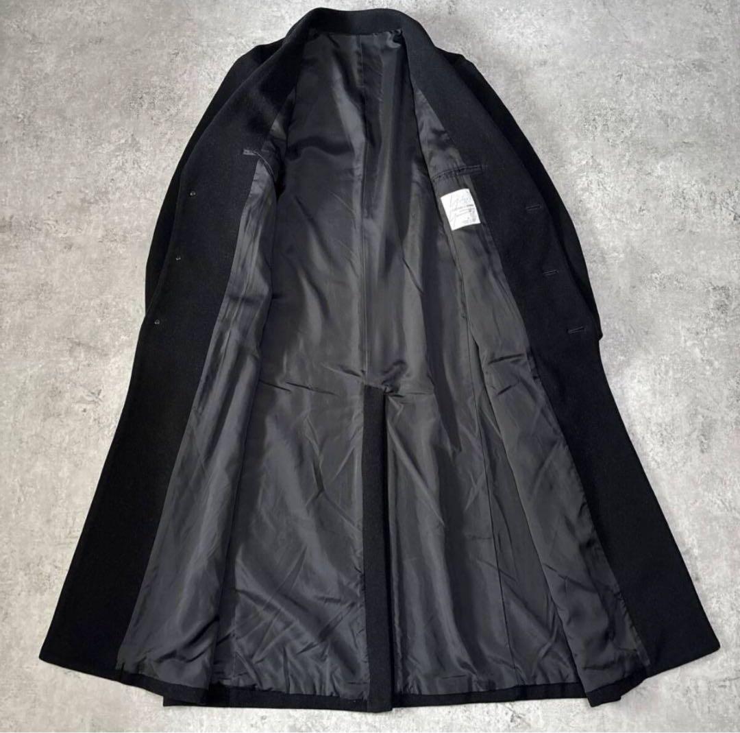 希少 ヨウジヤマモト コスチュームドオム カシミヤ混 チェスターコート 3 黒