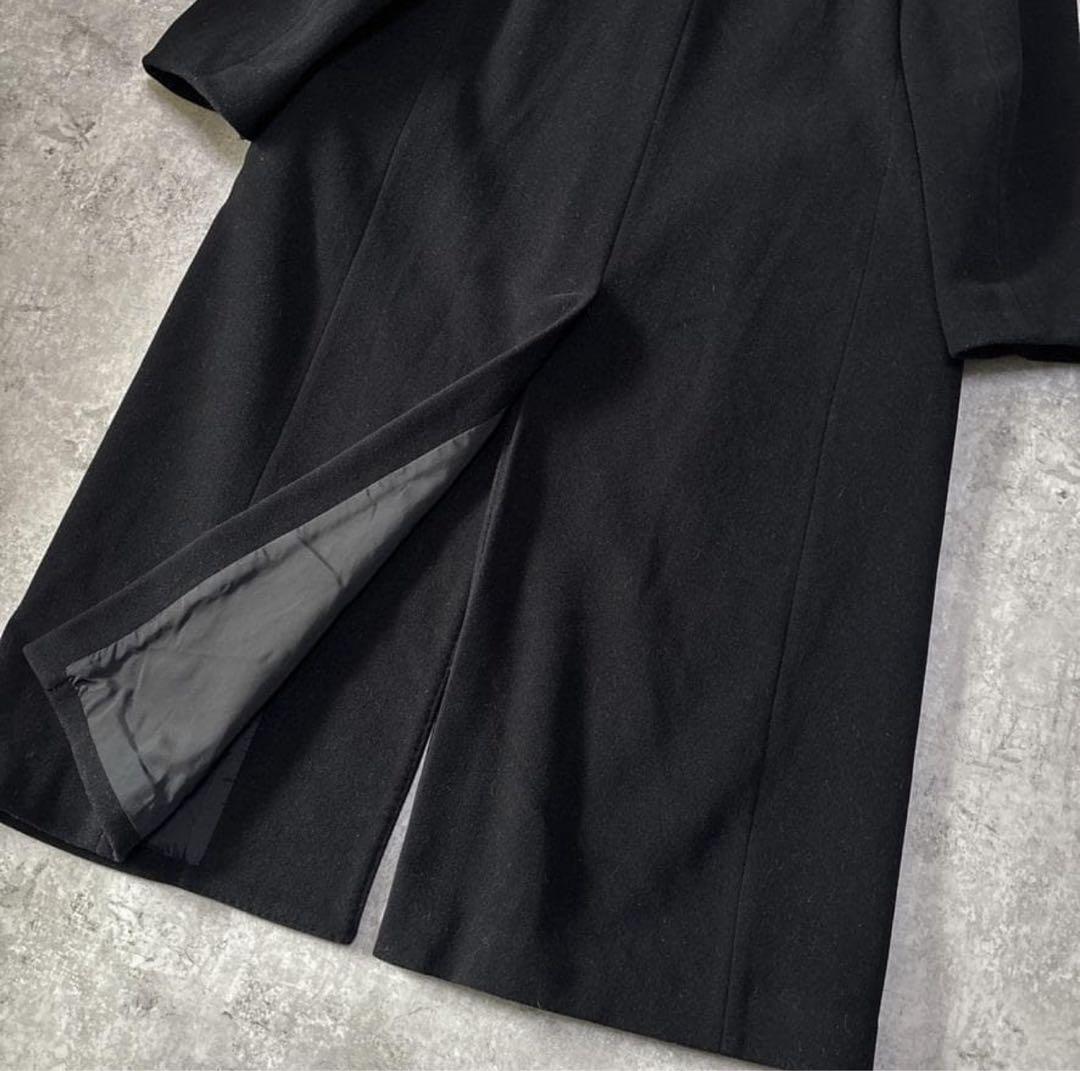 希少 ヨウジヤマモト コスチュームドオム カシミヤ混 チェスターコート 3 黒
