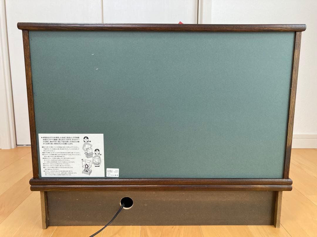 【美品】雛人形 ガラス製ディスプレイケース、ライト付き　送料込み！