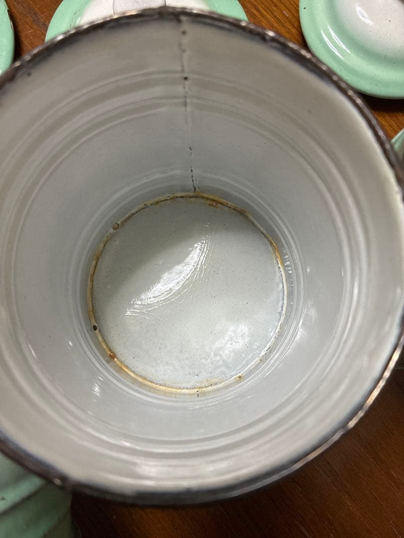 フランスアンティーク ホーローキャニスター 3点セット （1920〜30年代頃）