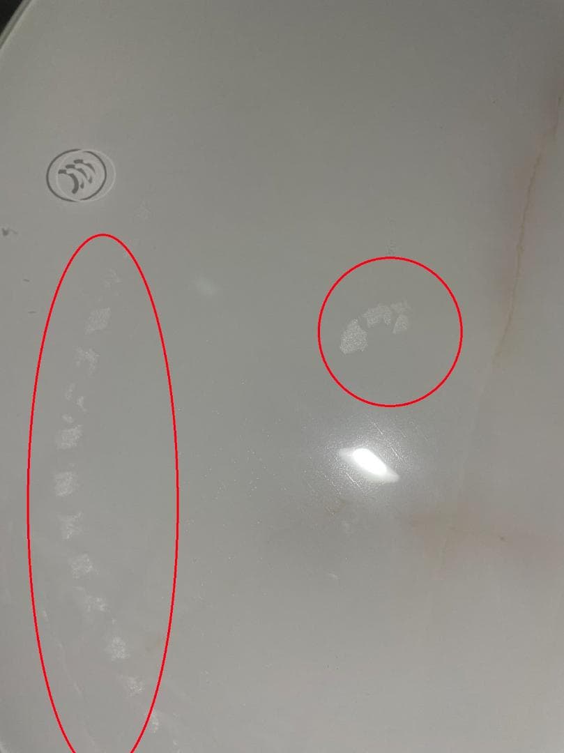 【掘り出し物】ホワイト大理石天板金属脚訳あり化粧台デスクのみ201-100-①