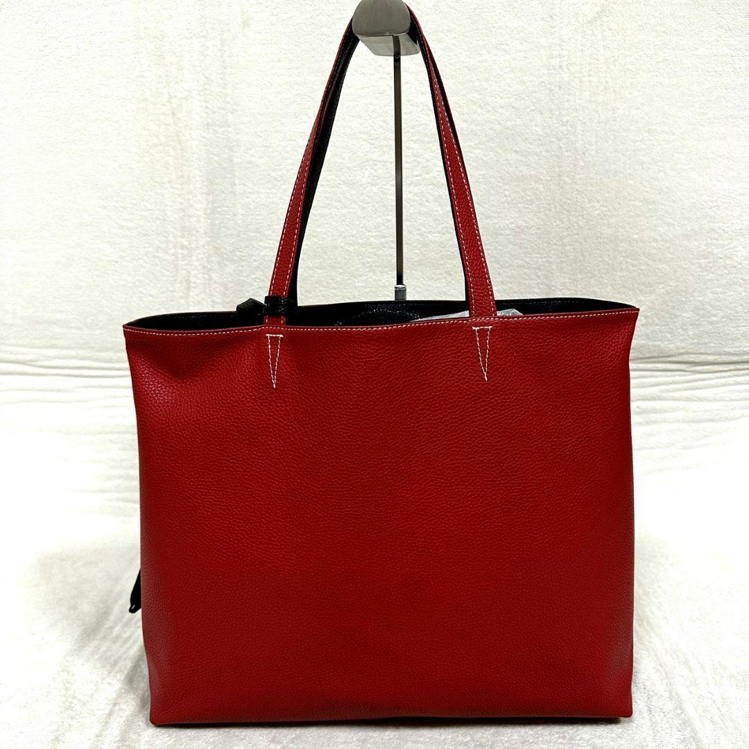 極美品 マッキントッシュフィロソフィー リバーシブル トートバッグ ポーチ付A4