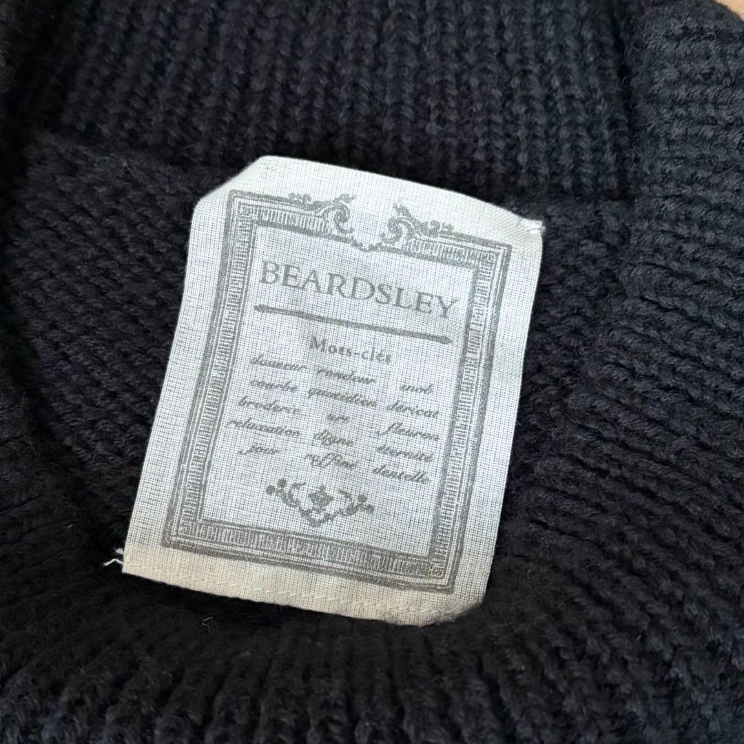 BEARDSLEY ビアズリー 袖ジャガードニット
