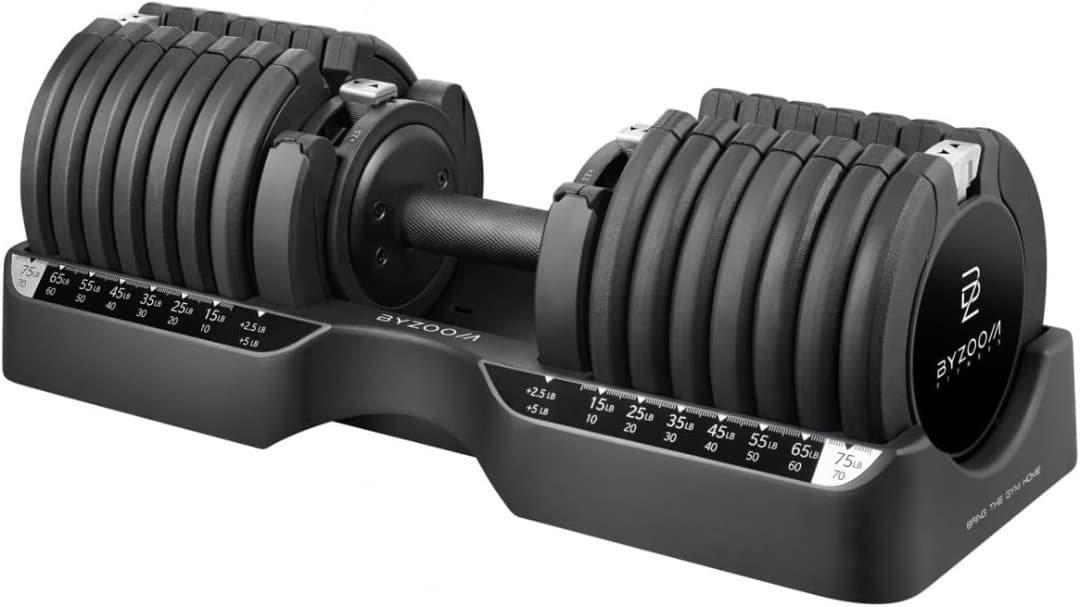 ByZoomFitness 可変式ダンベル（34kg） ブラック