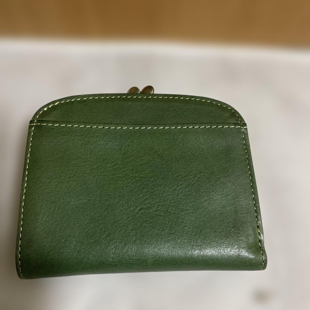 【新品・未使用品】Dakotaダコタ二つ折り財布マーゴットがま口グリーン　箱無し