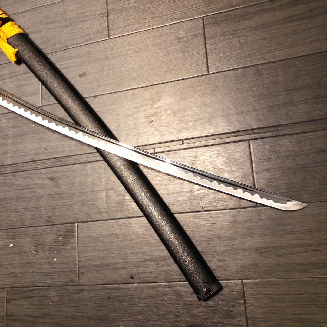 専用　模造刀　居合刀　樋入り刀身　橙金拵え　亜合金刀身　名刀