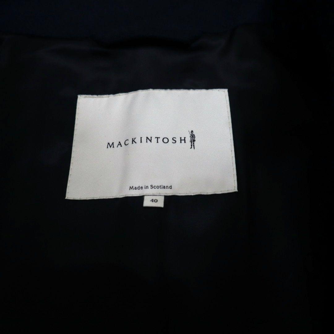 未使用級 現行 マッキントッシュ トレンチコート 40 ロロピアーナ 紺 ベルト