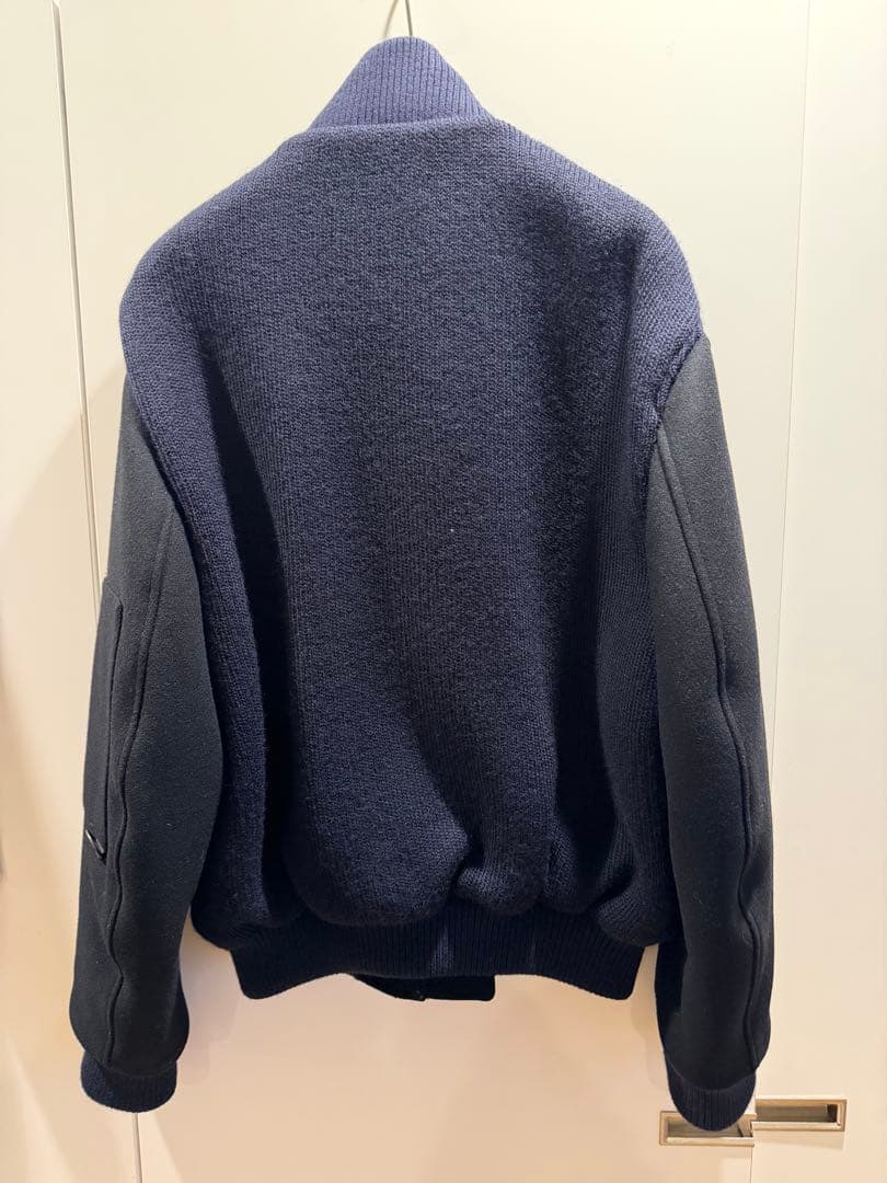 LOEWE ロエベ ウールニットバック ジップ ボンバージャケット　サイズ50