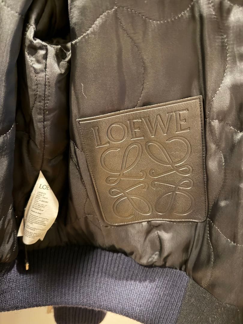 LOEWE ロエベ ウールニットバック ジップ ボンバージャケット　サイズ50