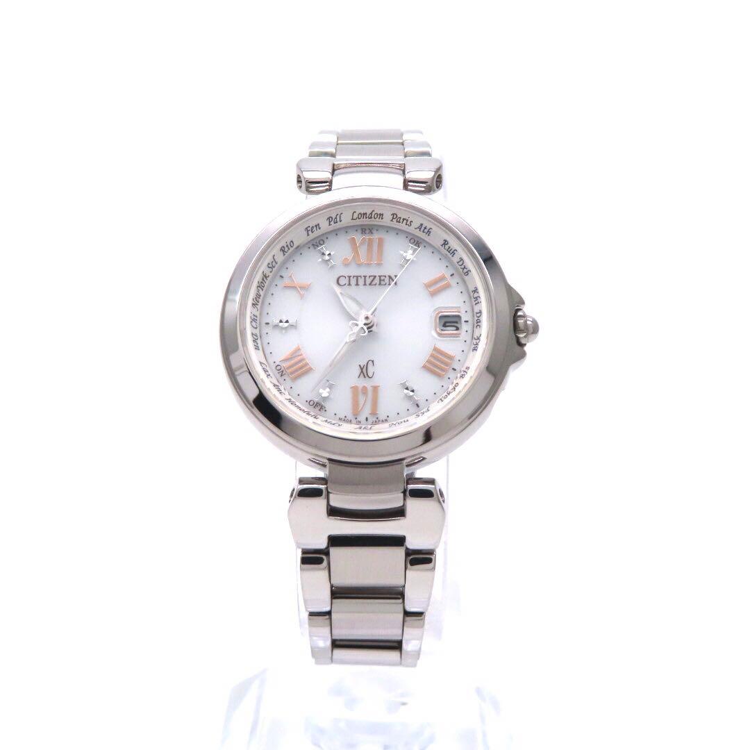 ☆新品同様 EC1030 50A クロスシー 電波ソーラー シチズン 時計