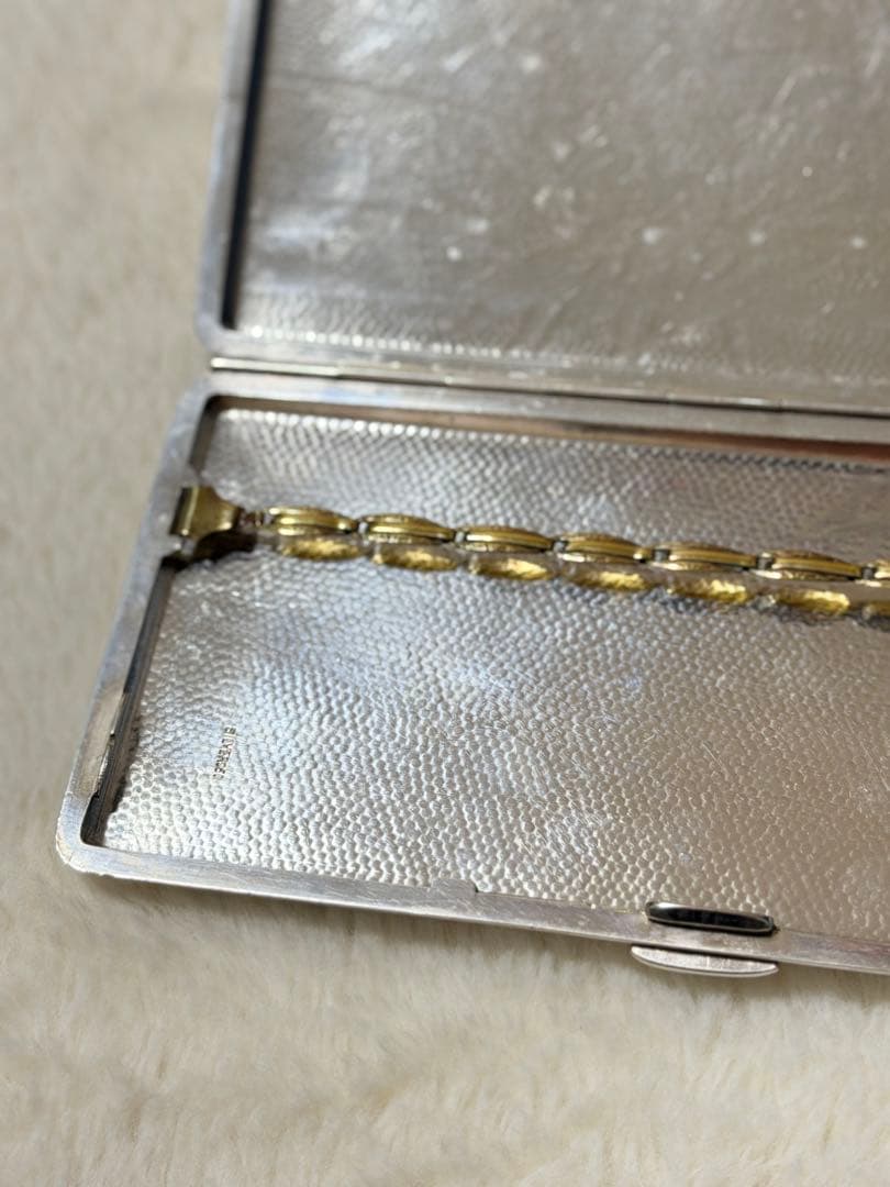 銀 silver 950刻印 煙草入れ シガレットケース 207g 骨董