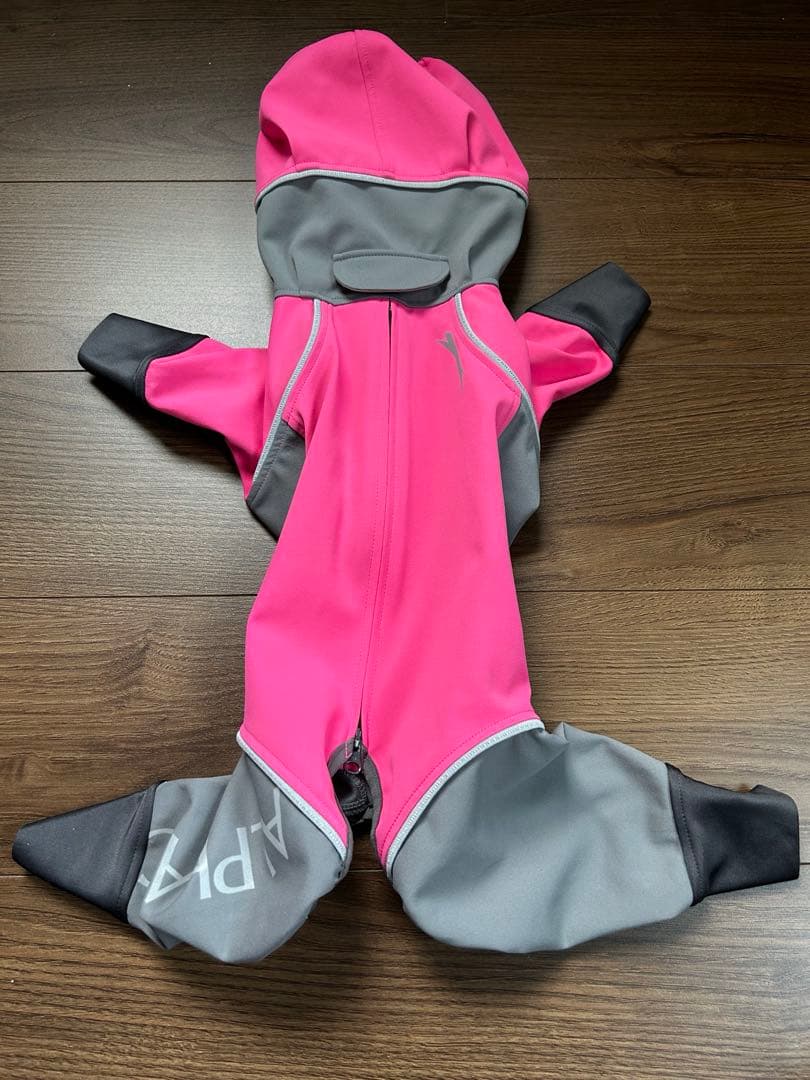 アルファアイコン　レインドッグガード　MLサイズ　ピンク　グレー