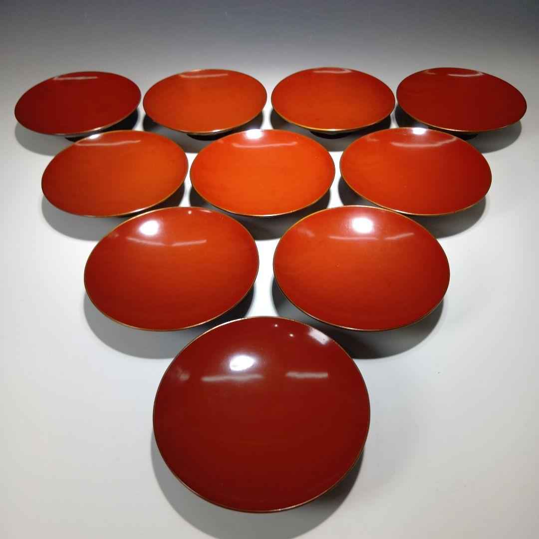 値下げ時代物　蒔絵吸物椀10客